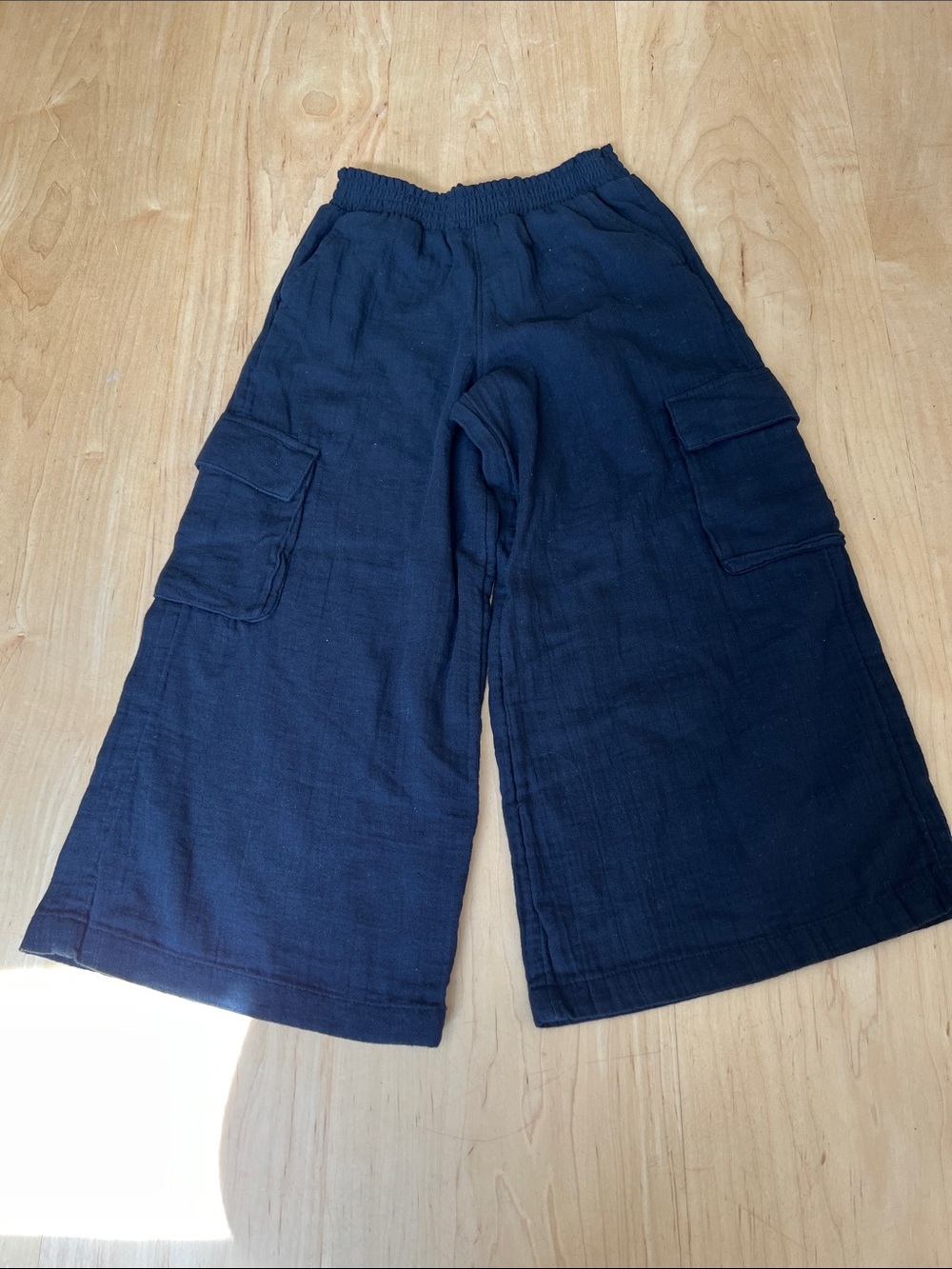 Old Navy Black Smocked Waist Pull-On Pants
